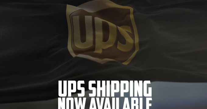 Shipping with UPS is now available!