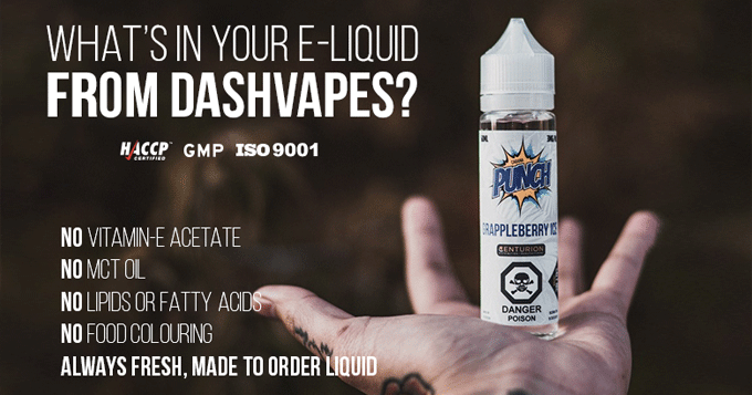 What's in your E-Liquid from DashVapes?
